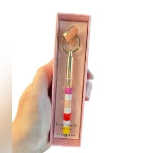 Kate Spade ink pen key fob new in box